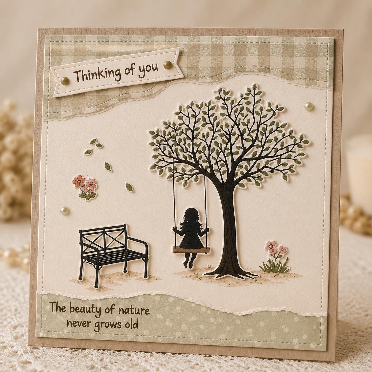 Nature Clear Silicone Stamp for DIY Scrapbooking (11x16cm)