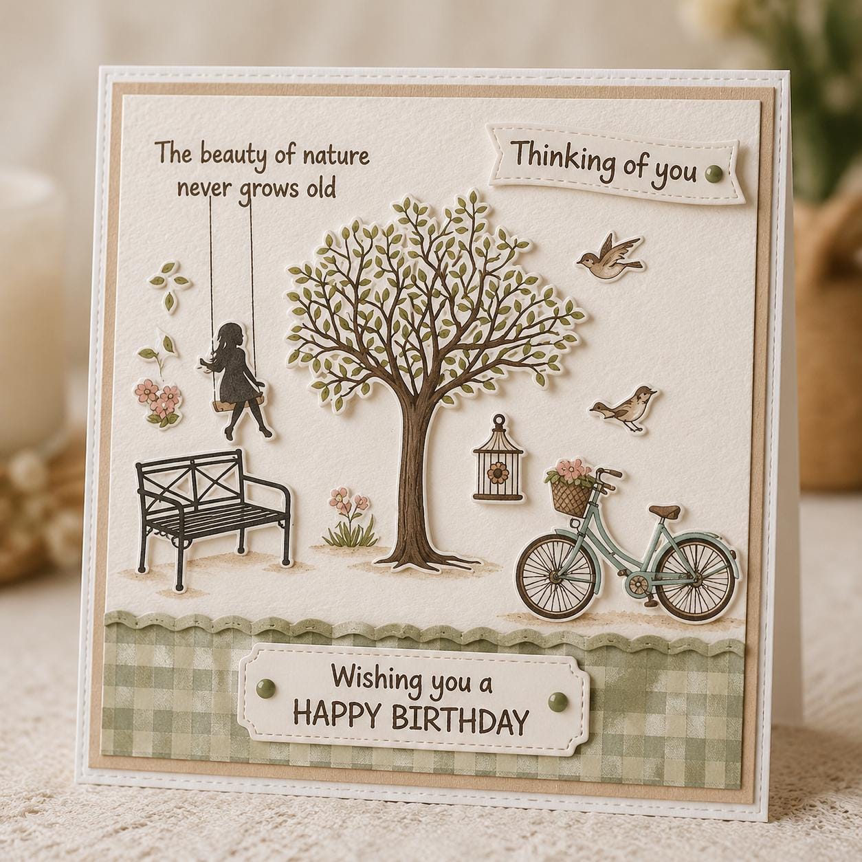 Nature Clear Silicone Stamp for DIY Scrapbooking (11x16cm)