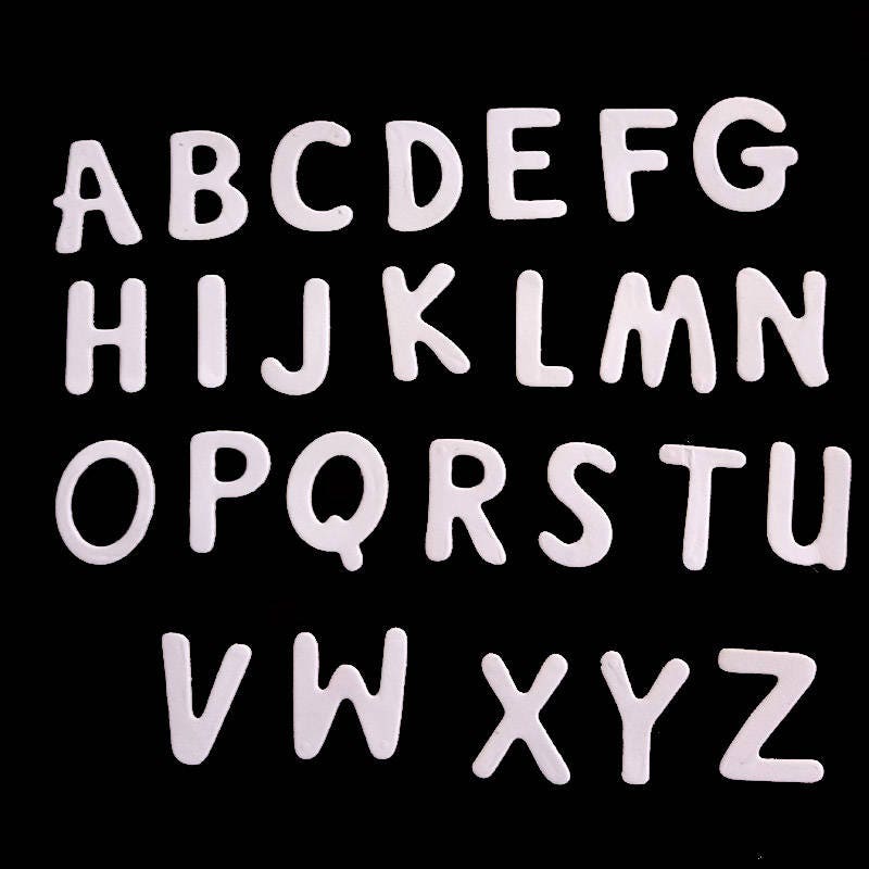26 Capital Letter Metal Cutting Dies, Alphabet Die Set