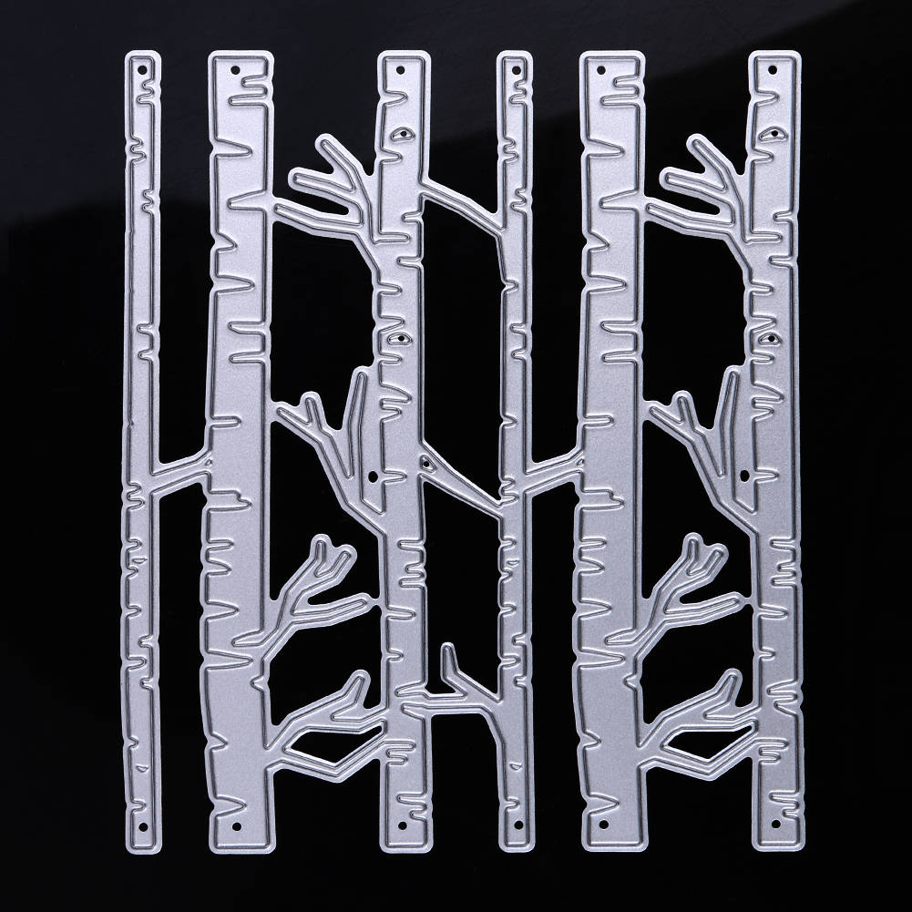 Birch Tree Metal Cutting Die, Wood Forest Stencil for Scrapbook Cards