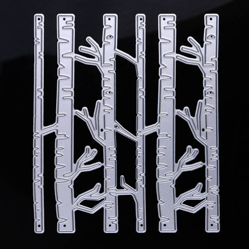 Birch Tree Metal Cutting Die, Wood Forest Stencil for Scrapbook Cards