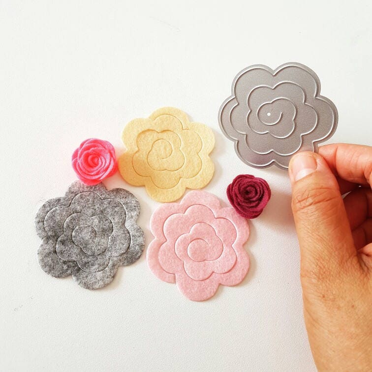 DIY Rose Flower Metal Cutting Die, Scrapbooking Craft