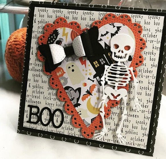 Skeleton Die Cut: Halloween Scrapbooking, Card Making