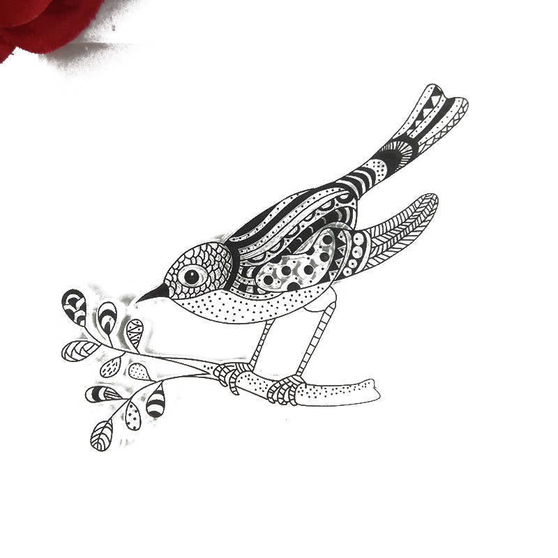 Bird Clear Stamp, Silicone Seal for Cards and Scrapbooking