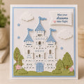 Castle Metal Cutting Die: Carbon Steel Stencil for Scrapbooking