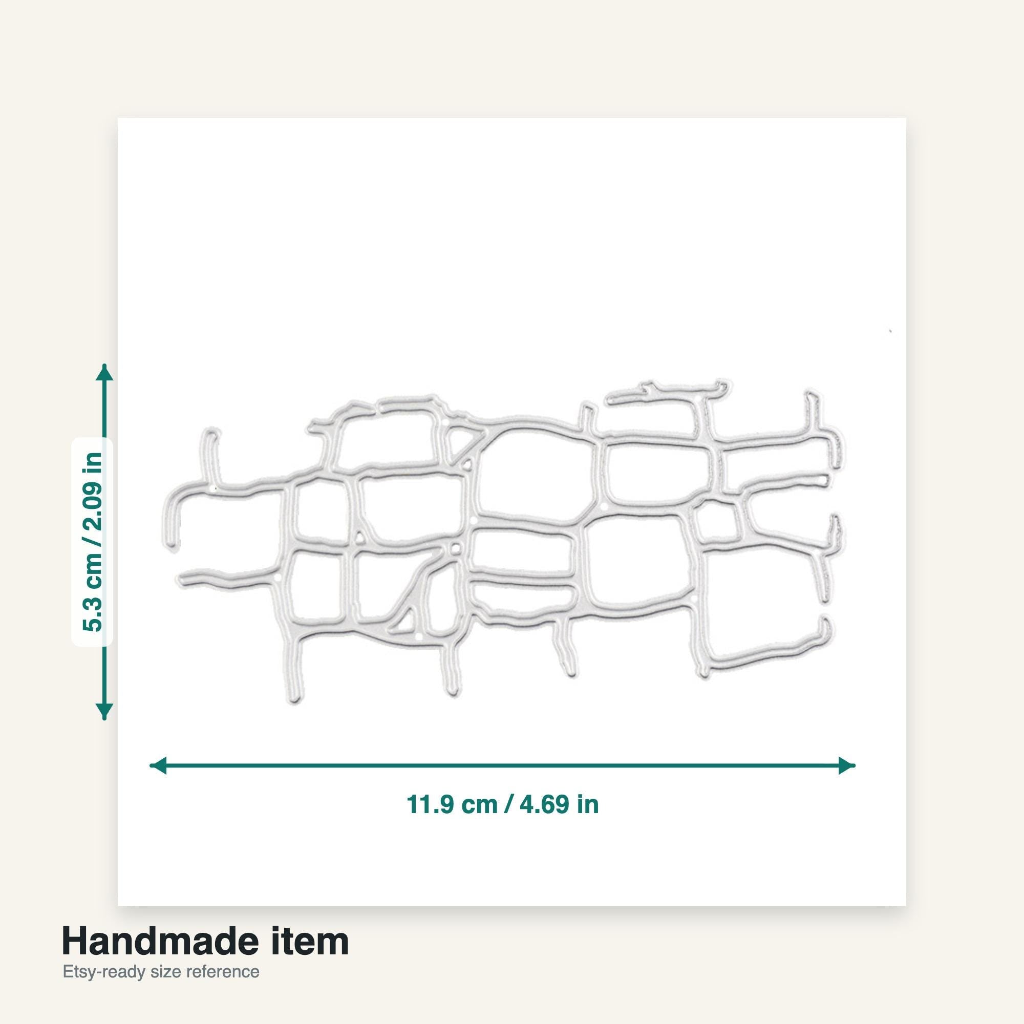 Map Metal Cutting Die, Carbon Steel Template for Scrapbooking
