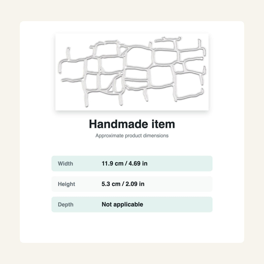 Map Metal Cutting Die, Carbon Steel Template for Scrapbooking