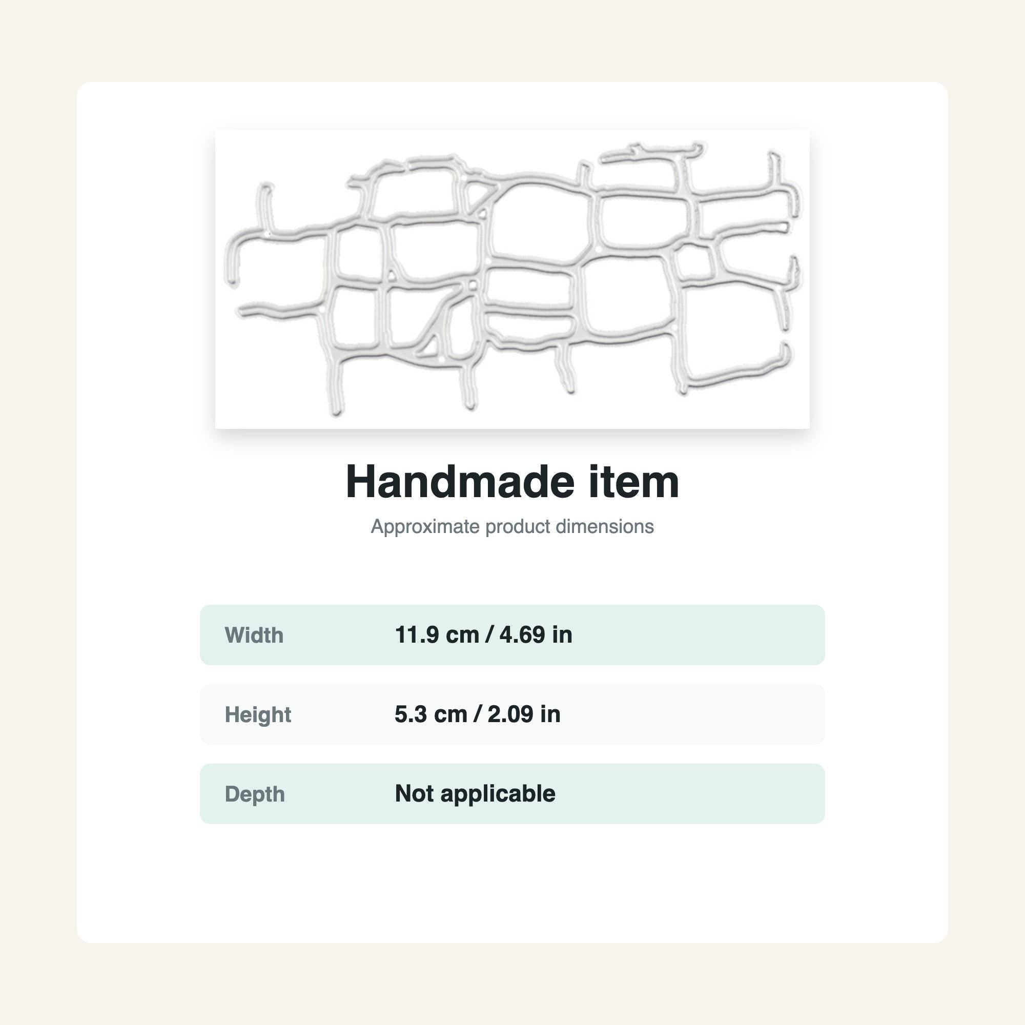 Map Metal Cutting Die, Carbon Steel Template for Scrapbooking