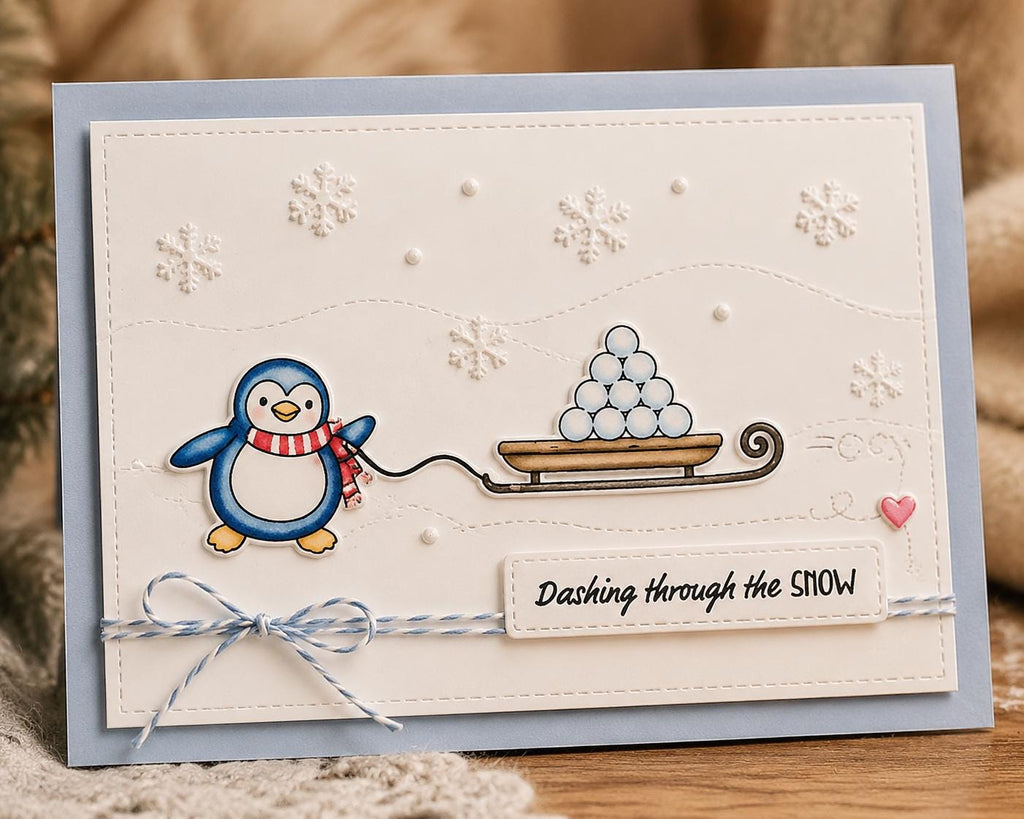 Holiday Animals Clear Stamp, Winter Silicone Stamp for Scrapbook Cards