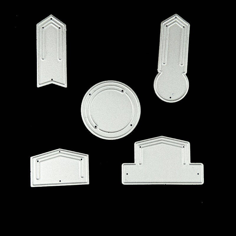 Bookmark Metal Cutting Dies Stencils, DIY Scrapbooking (5pcs)