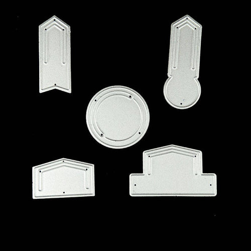 Bookmark Metal Cutting Dies Stencils, DIY Scrapbooking (5pcs)