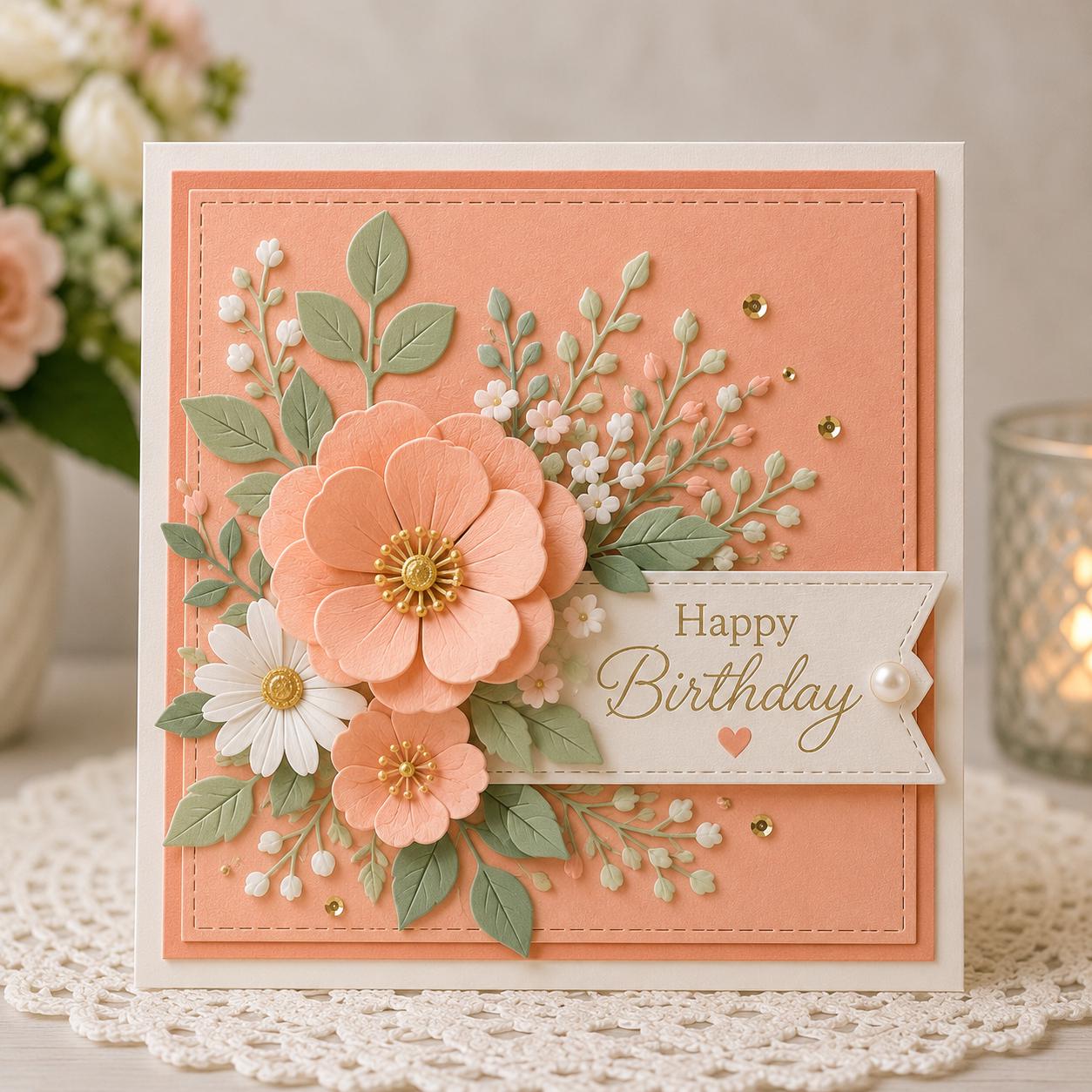 7 Square Stitched Frame Metal Cutting Dies for Cards