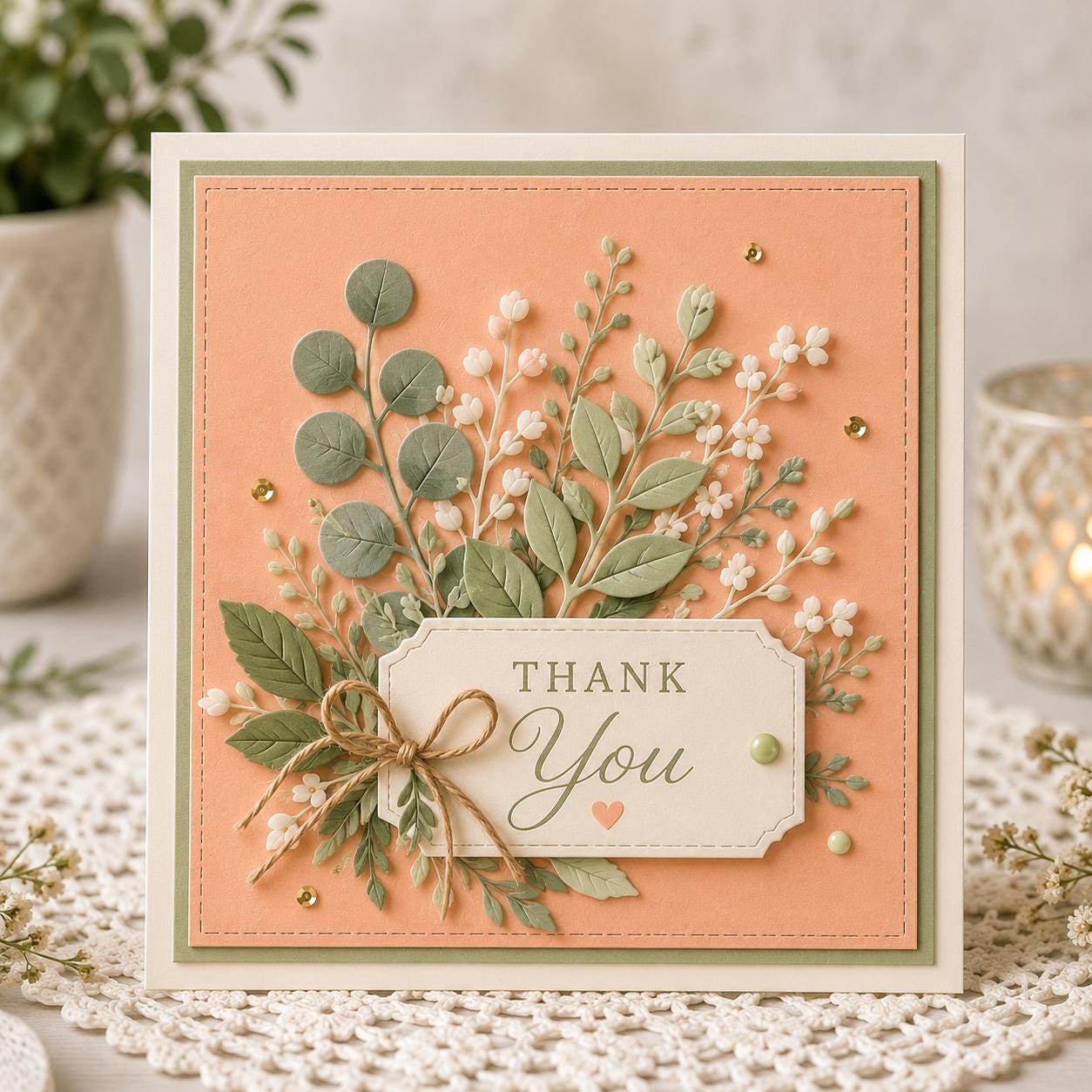 7 Square Stitched Frame Metal Cutting Dies for Cards