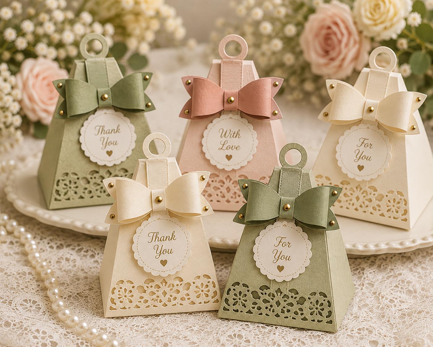 6 Bow Knot Metal Cutting Dies, Bow Stencil Set for Cards