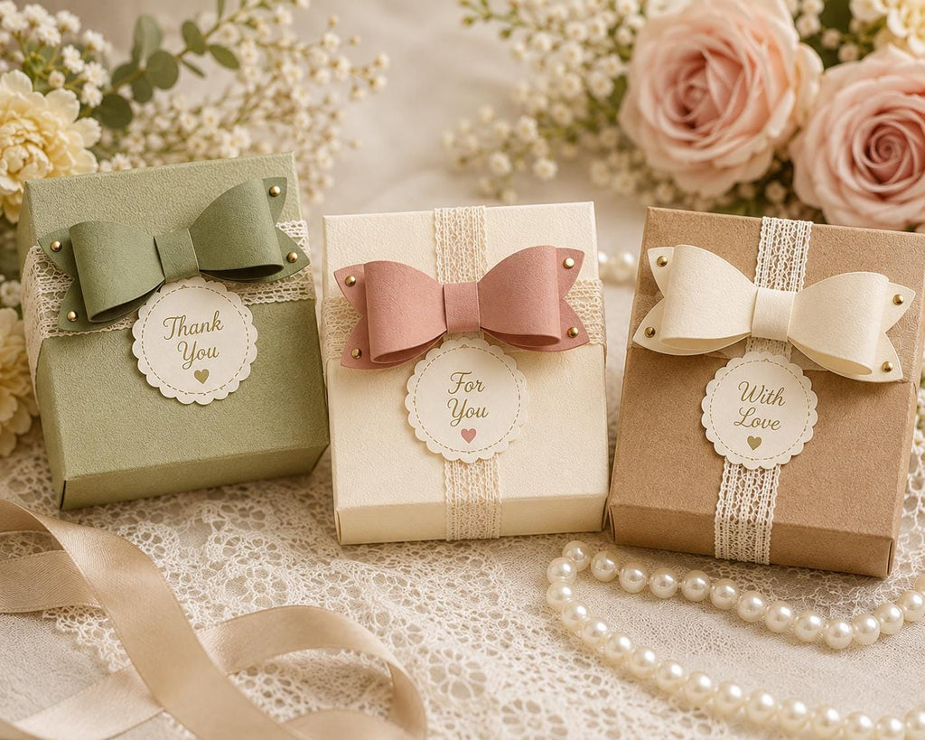 6 Bow Knot Metal Cutting Dies, Bow Stencil Set for Cards