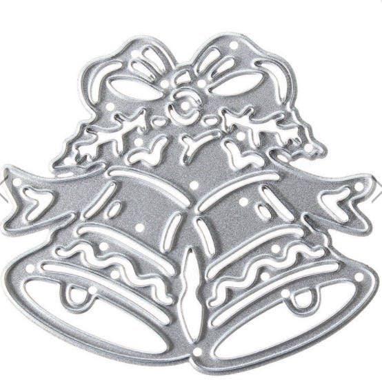 Christmas Bell Metal Cutting Die, Holiday Stencil for Cards