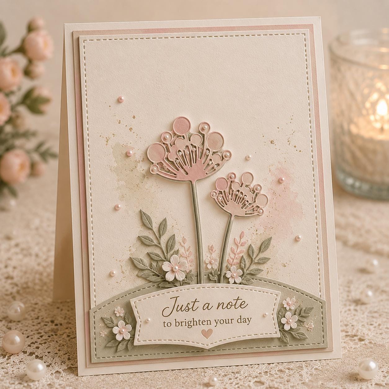 Dandelion Flower Metal Cutting Dies, DIY Scrapbooking Stencils