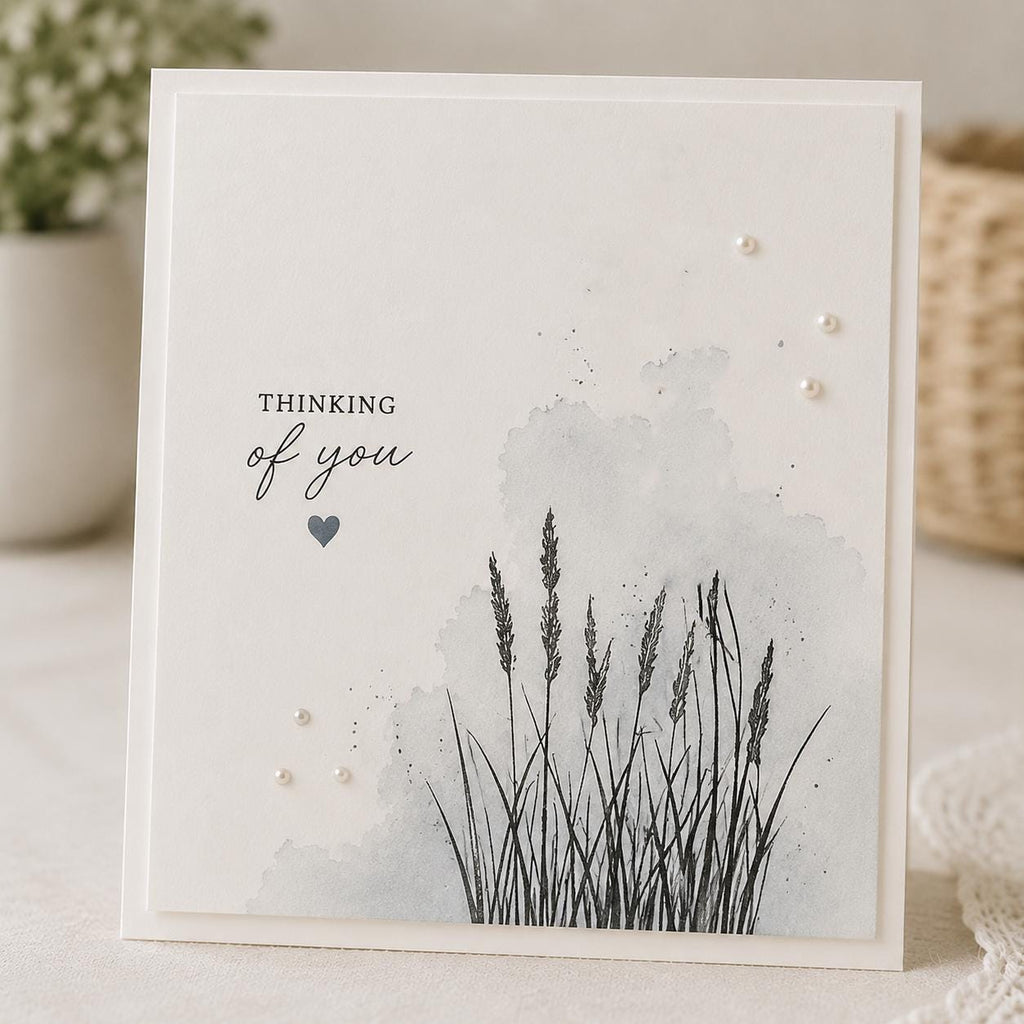 4 Dandelion Clear Stamps, Small Floral Stamp Set for Cards