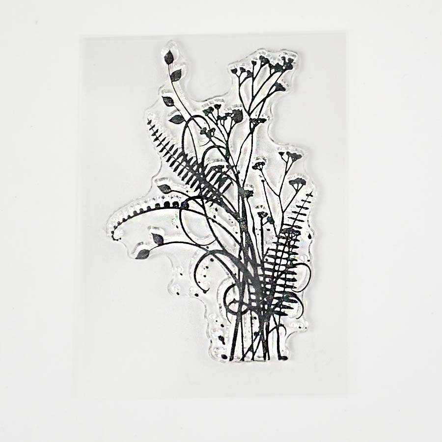 4 Dandelion Clear Stamps, Small Floral Stamp Set for Cards