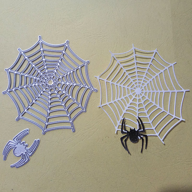Spider Web Cutting Die, Carbon Steel Halloween Scrapbooking