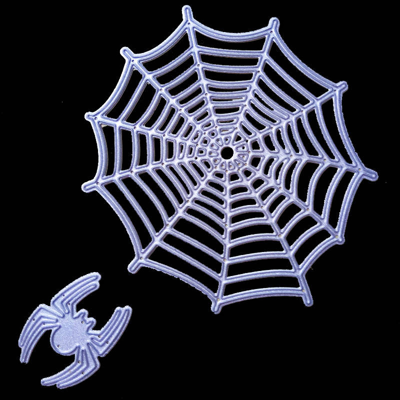 Spider Web Cutting Die, Carbon Steel Halloween Scrapbooking