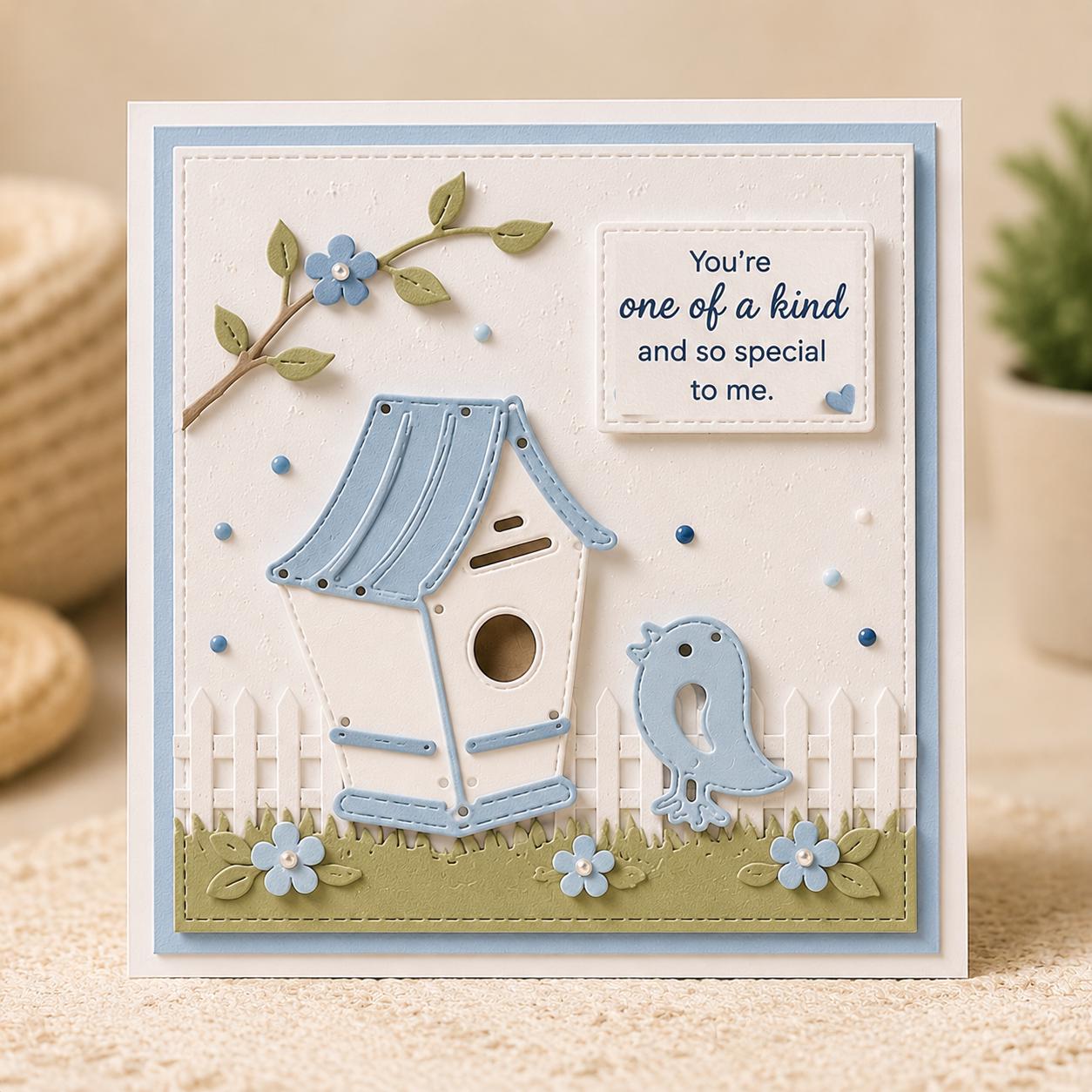 Birdhouse Metal Cutting Dies - Scrapbooking Stencils (2pcs)