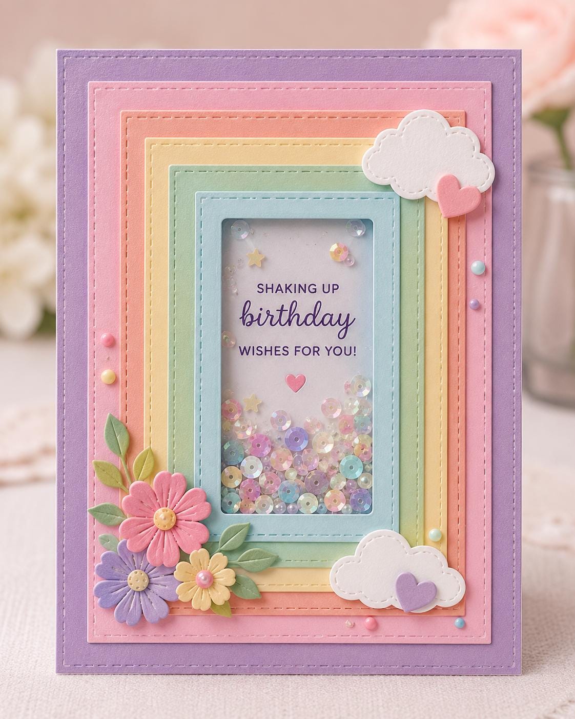 Rectangle Stitched Metal Cutting Dies, 8pcs Frame Dies for Cards