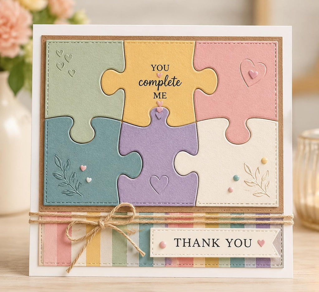 Puzzle Jigsaw Metal Die Cut, DIY Scrapbooking