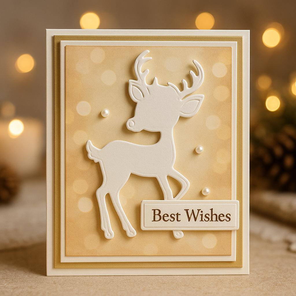 Little Fawn Metal Die Cut: DIY Scrapbooking Stencil