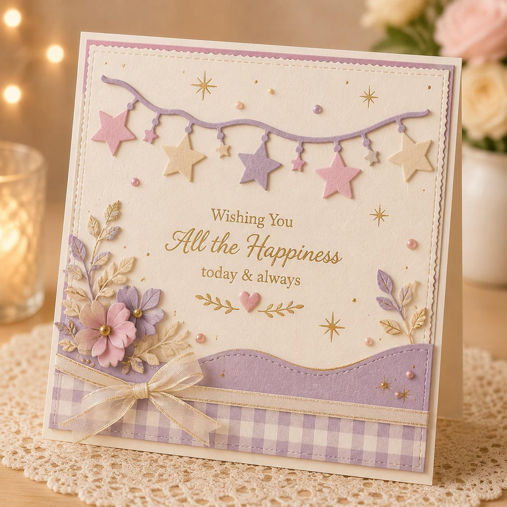 Star Banner Die, Metal Cutting Die for Scrapbooking