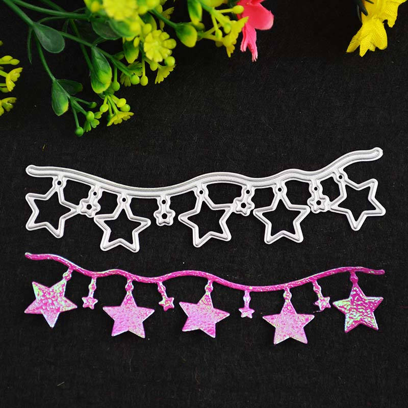 Star Banner Die, Metal Cutting Die for Scrapbooking