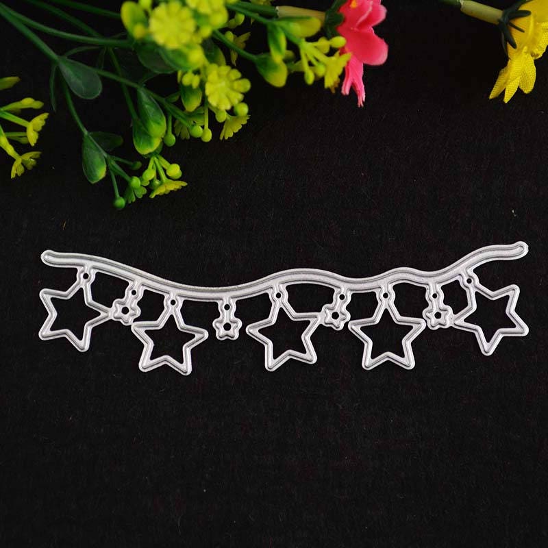Star Banner Die, Metal Cutting Die for Scrapbooking