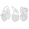 Christmas Santa Gnome Metal Cutting Dies, Holiday Stencils for Cards