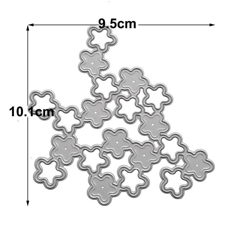 Metal Cutting Die, Flower Bundle Background, Card Making Stencil