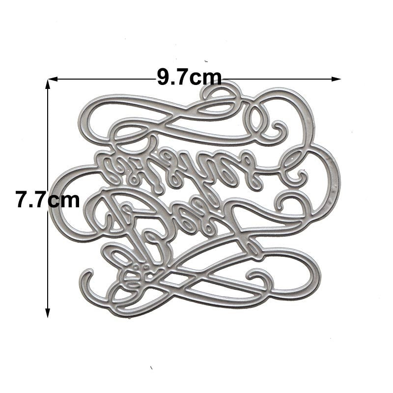 Metal Cutting Die, Flower Bundle Background, Card Making Stencil