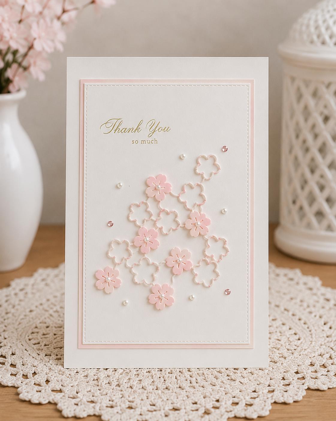Metal Cutting Die, Flower Bundle Background, Card Making Stencil