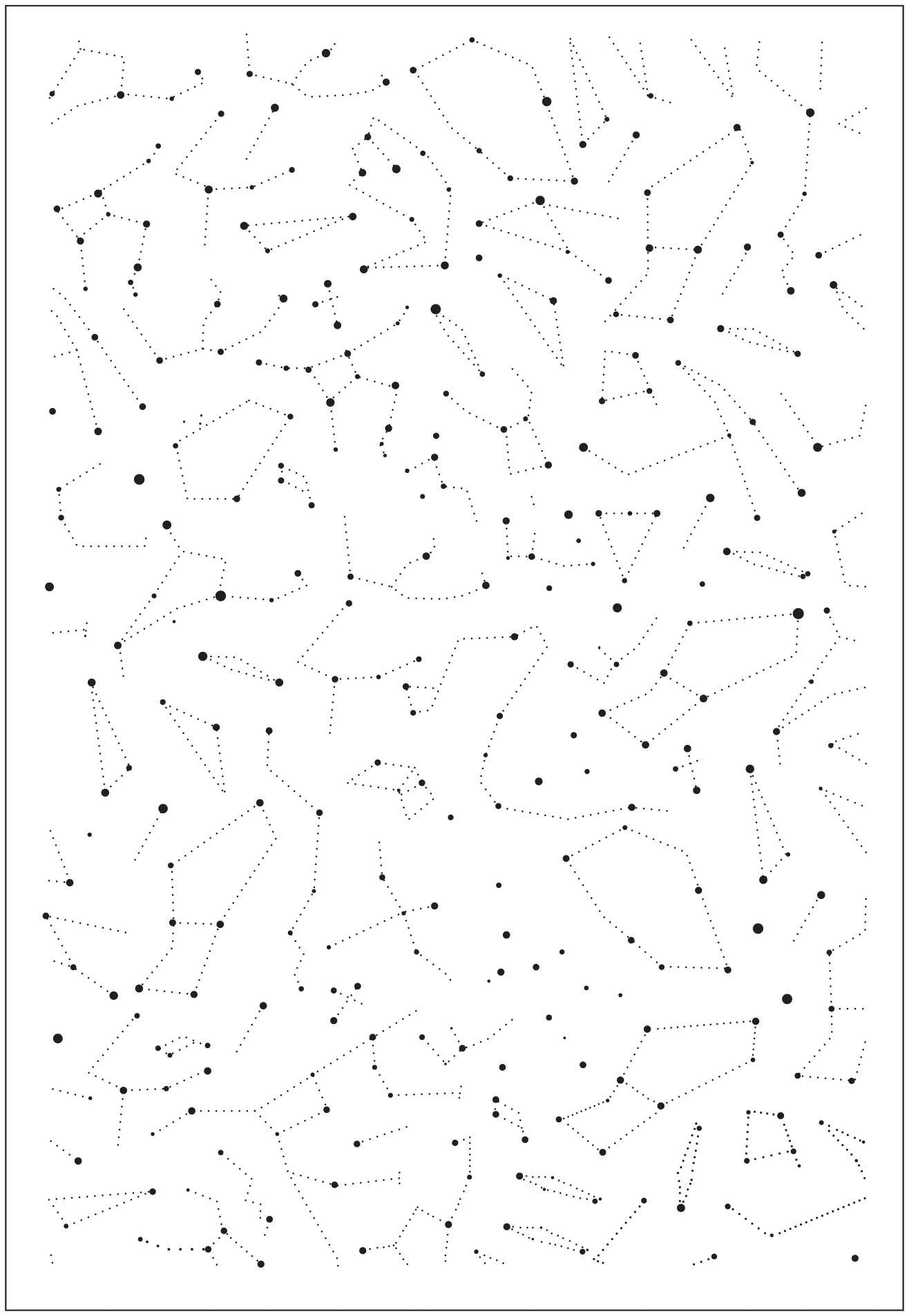 Constellation Clear Stamp: Scrapbooking & Card Making (11x16cm)