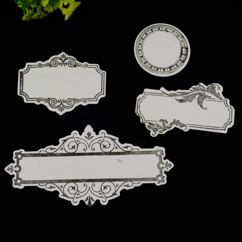 Frame Banner Clear Stamp and Cutting Die Set for Cards