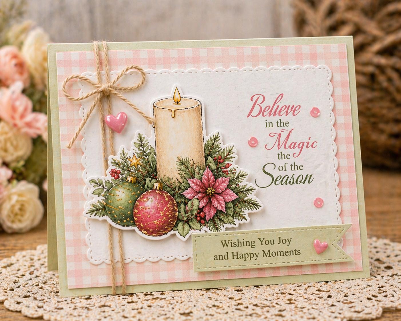 Christmas Tree Clear Stamp and Die Set, Card Making