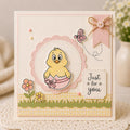 Chicken Clear Stamp and Cutting Die Set for Cards
