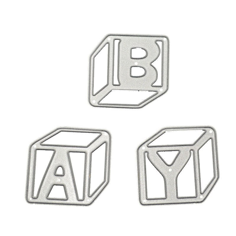 Baby Block Metal Die Cut Set for DIY Scrapbooking