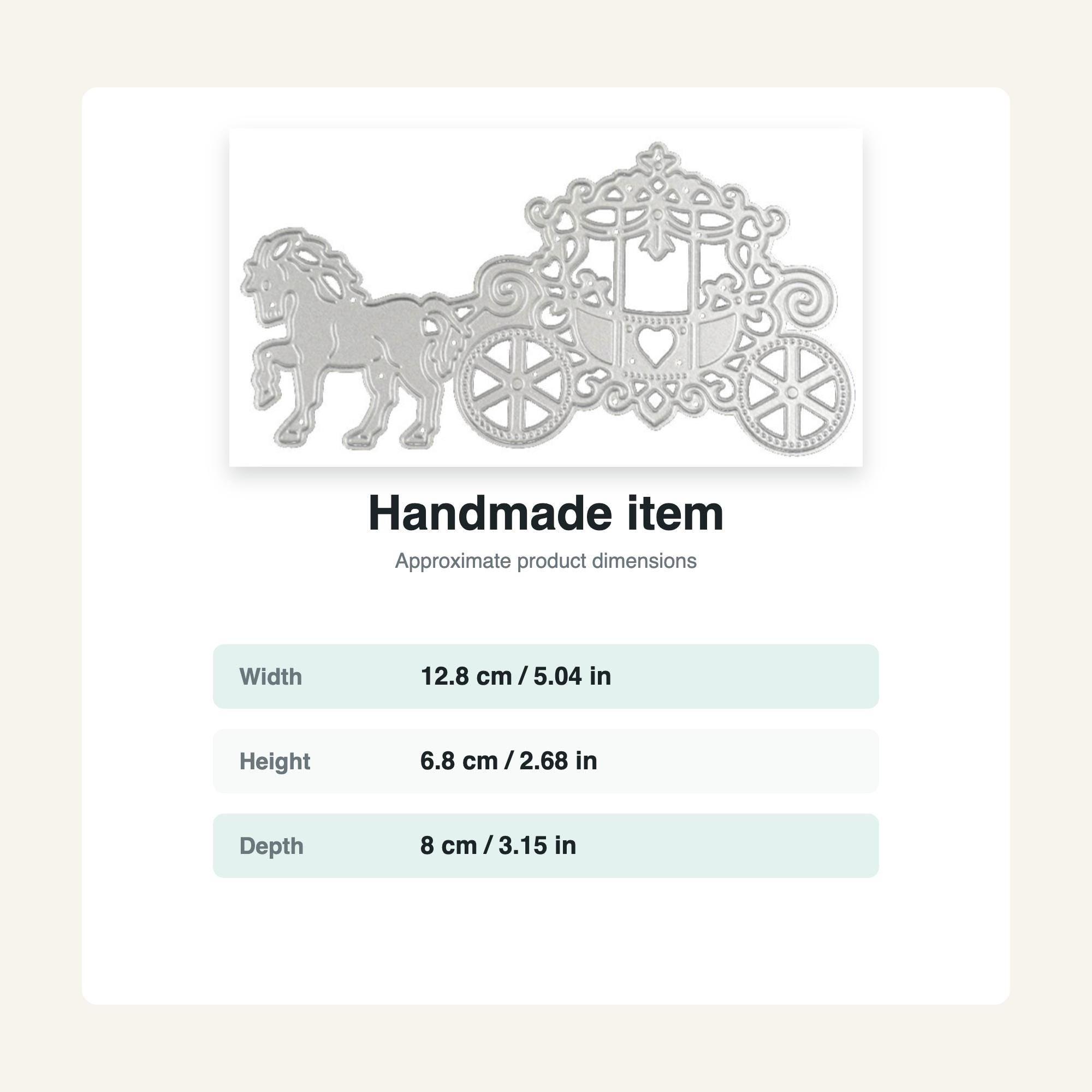 Horse Carriage Metal Die Cut, DIY Scrapbooking Stencil