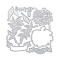 Flower and Leaf Metal Cutting Die Set for Cards