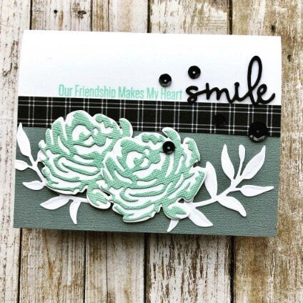 Flower and Leaf Metal Cutting Die Set for Cards