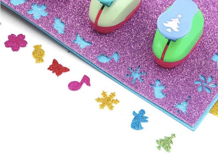 Glitter Foam Paper Sheets, Sparkly Craft Supplies for DIY Projects, 10 Sheets