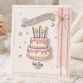 Birthday Cake and Balloons Clear Stamp for Cards