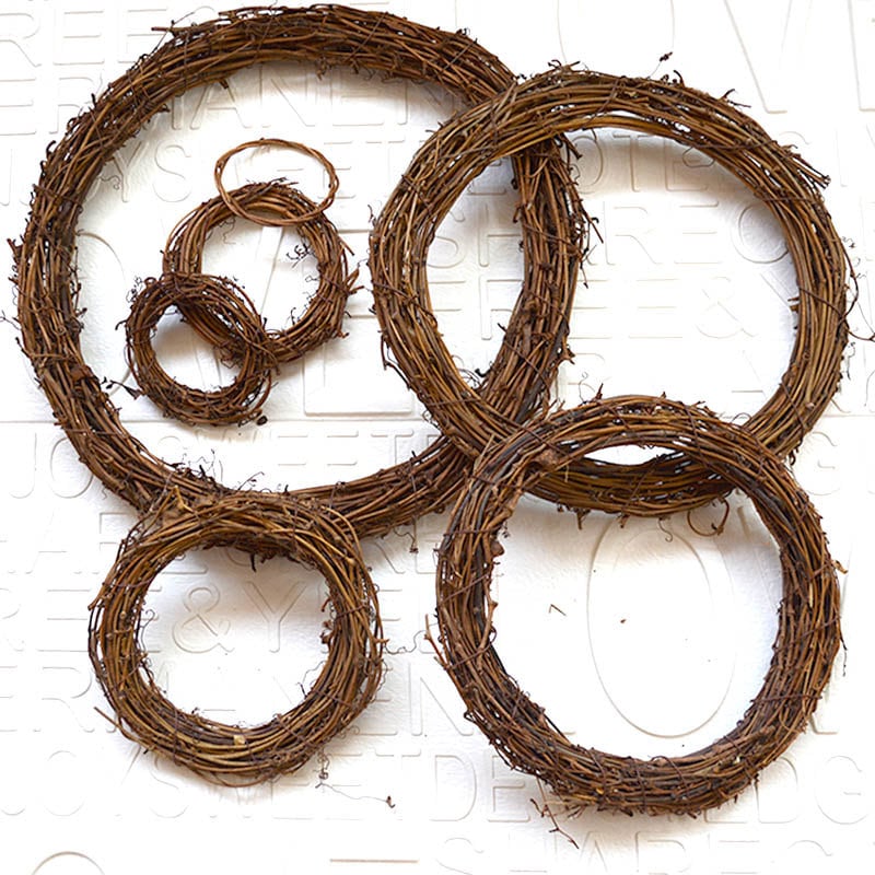 Natural Grapevine Wreath Base for DIY and Rustic Decor