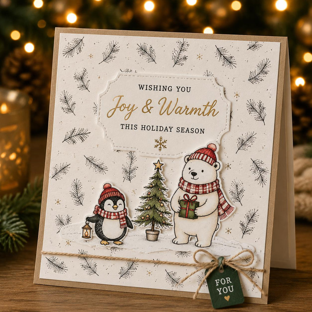 Christmas Tree Leaves Clear Stamp, DIY Scrapbooking (14x14cm)