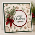 Pine Needles & Cones Clear Stamp, DIY Scrapbooking (14x14cm)