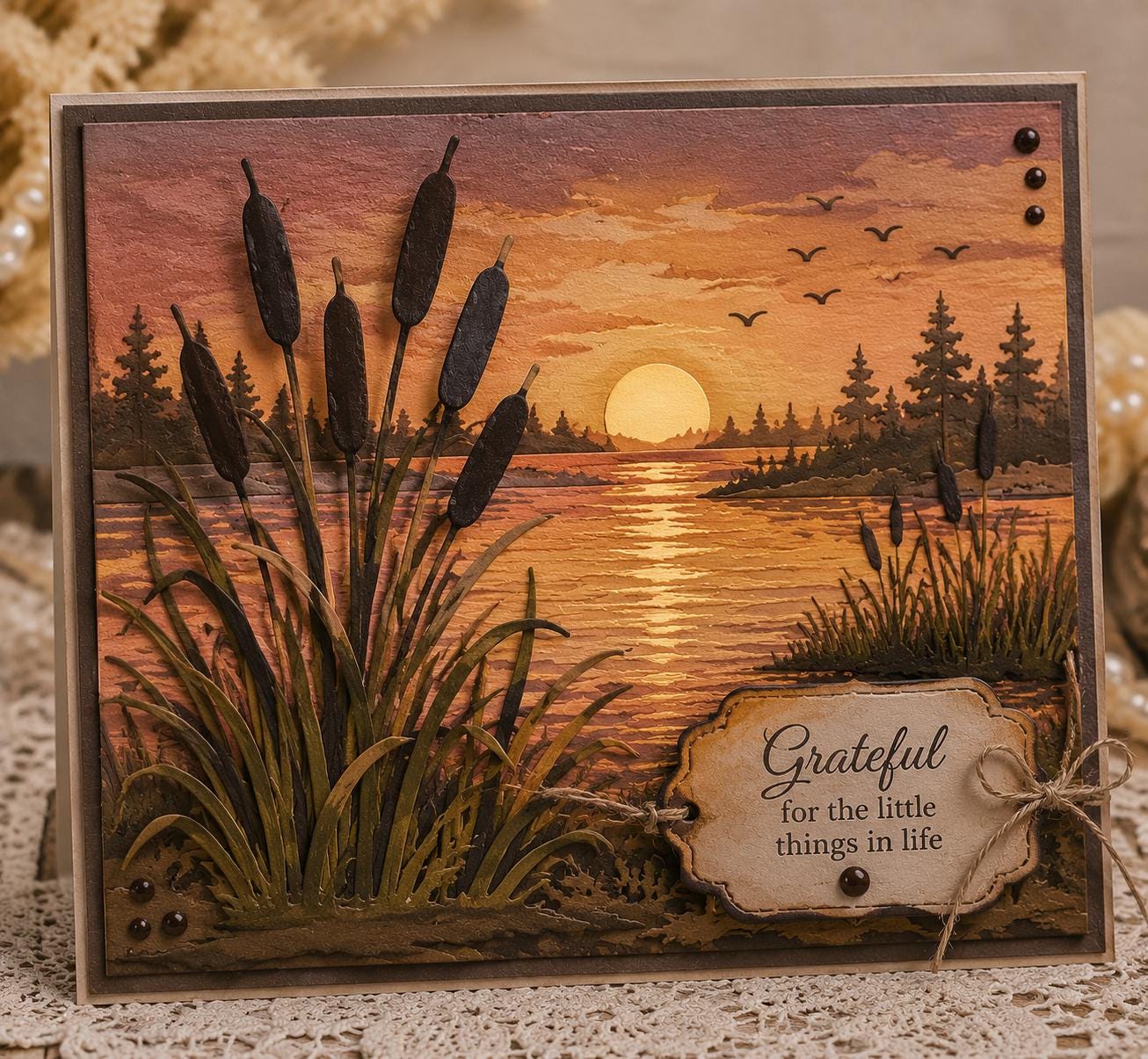 Wild Grass Flower Metal Cutting Die, Floral Stencil for Cards